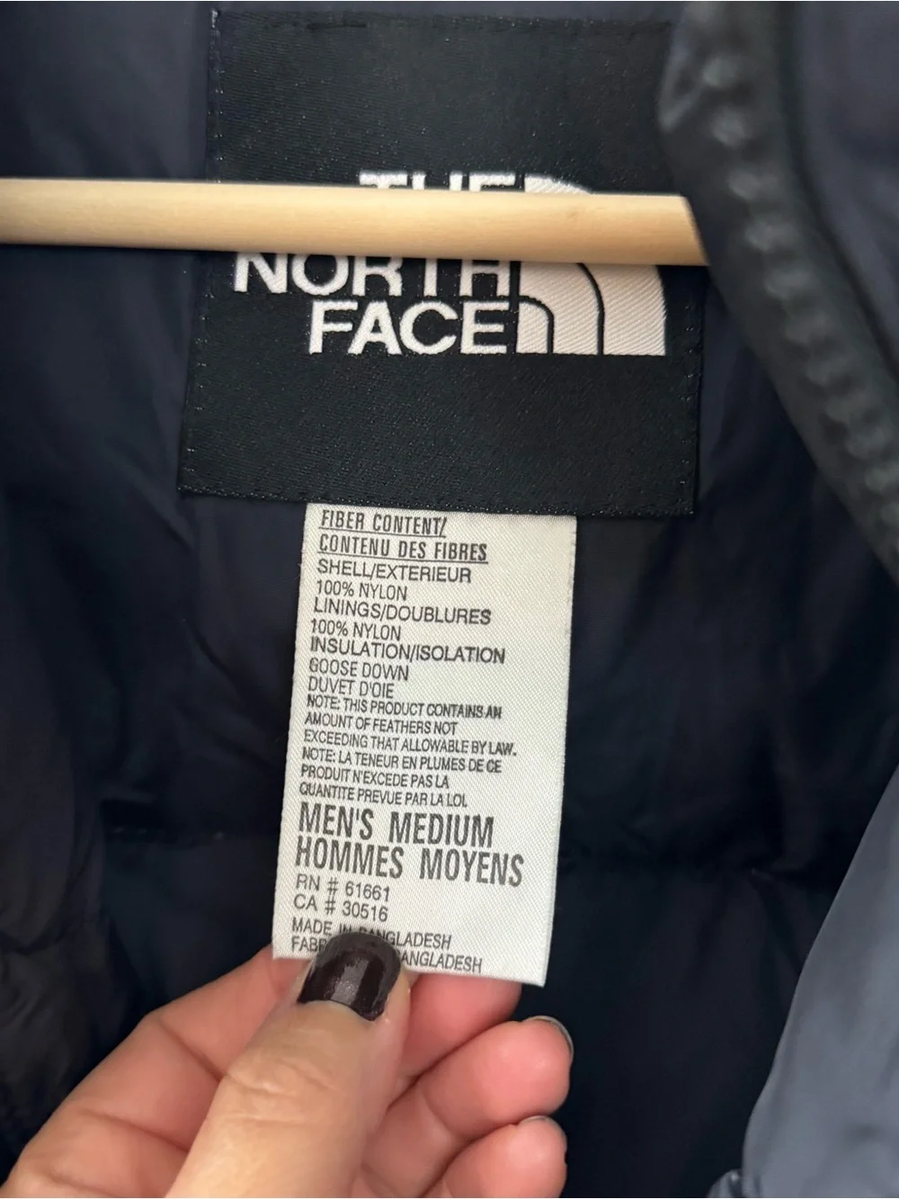 The North Face 1996 Retro Nuptse Vest Puffer Vest 700 Goose Down Black